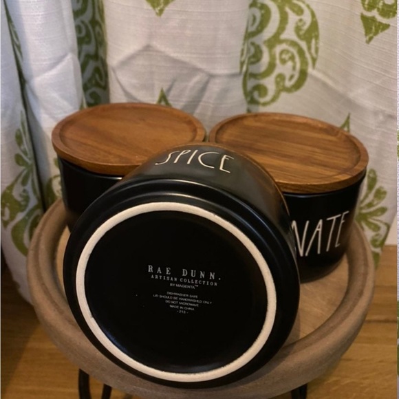 Rae Dunn Black Kitchen Canister Tower - Picture 3 of 3